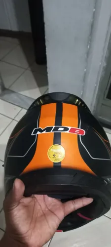 Capacete Honda Original New HF2 (Kraz Design) - Tam 61/62 (XL) c/ Óculos Interno<br>
