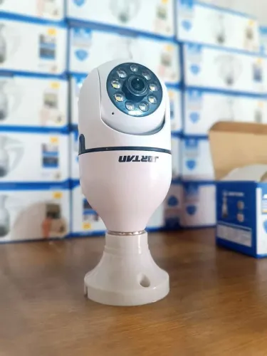 Câmera de segurança wi-fi para bocal de lâmpada da jontan