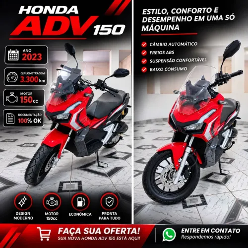 HONDA ADV Novíssima 3300 KM rodados