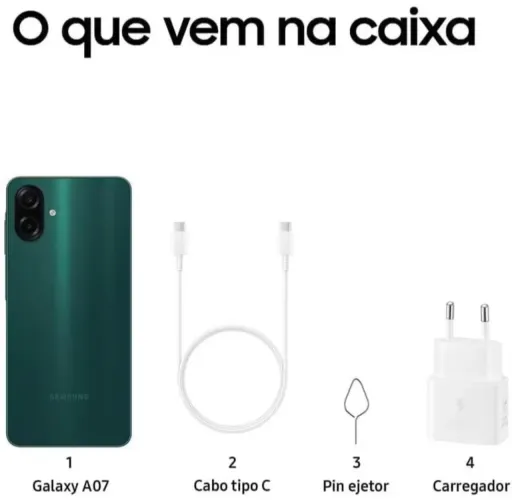 Samsung Galaxy A07 128GB Verde | Novo Lacrado