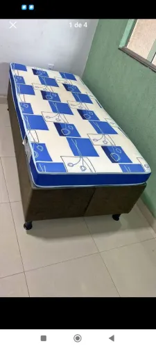 Cama solteiro com colchão d20