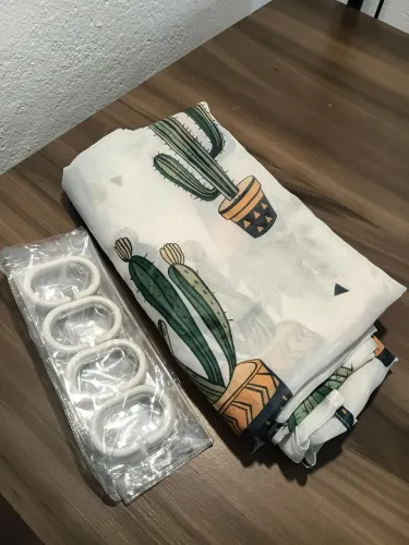 Cortina box lavável cactus