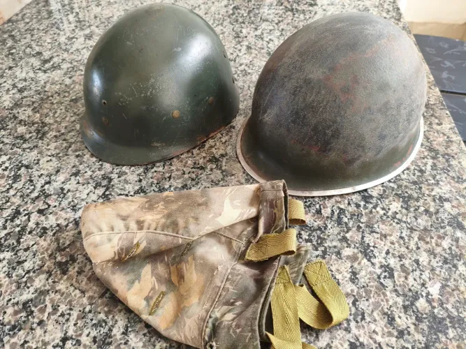 Antigo capacete militar.