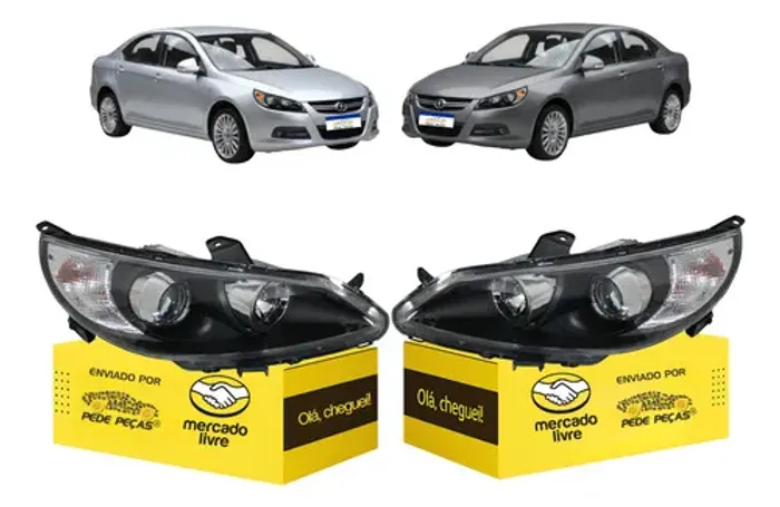 Par Farol Sinaleira Jac J5 2011 2012 2013 2014 Manual Novo Ambos Lados