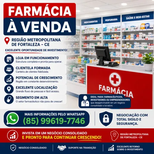 ? FARMÁCIA À VENDA