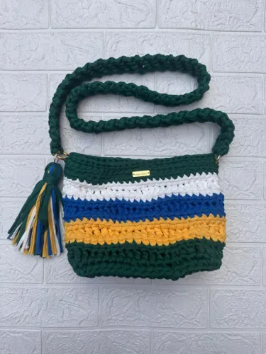 Bolsa Transversal Artesanal Brasil