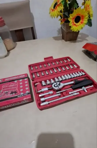 KIT CHAVES FERRAMENTAS 46 PEÇAS