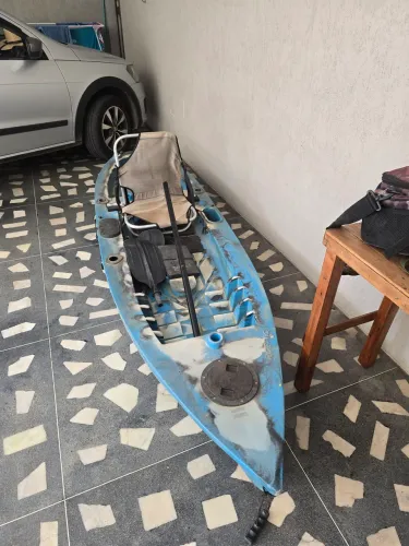 Caiaque robalo pro azul camuflado caiaker