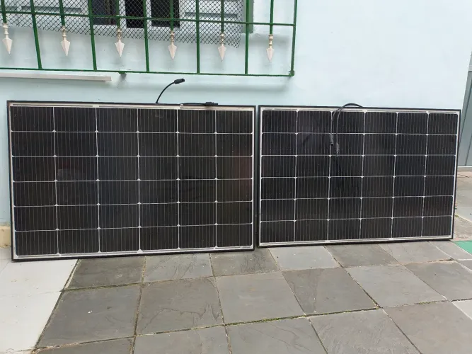 2 Paineis Solar monocristalino de 160W cada