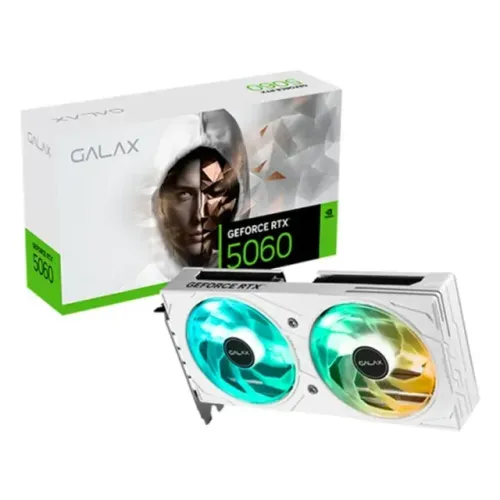 Placa de Vídeo Galax RTX 5060 EX White NVIDIA GeForce, 8GB