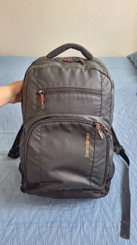 Mochila de Notebook Samsonite Cinza-Verde