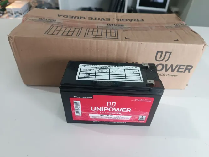 Caixa com 5 Baterias para Nobreak/central de alarme