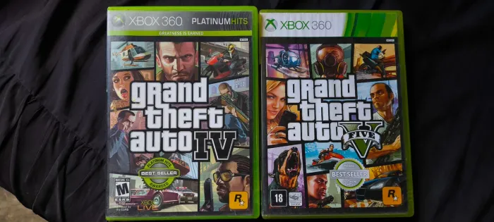 GTA 4 E GTA 5 XBOX 360 ORIGINAIS!