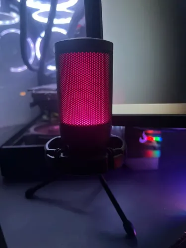 Microfone Fifine de Mesa com Iluminação RGB