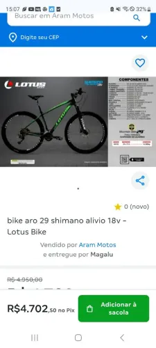 Bicicleta barata hidráulica shimano alívio..