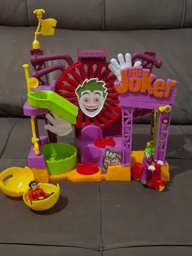 Brinquedo Imaginext Fábrica de Risadas do Joker Usado Completo