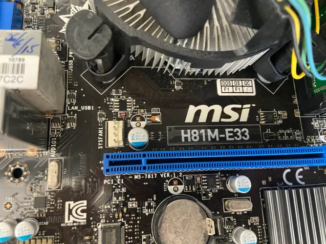 Kit placa mãe MSI, processador e memória 