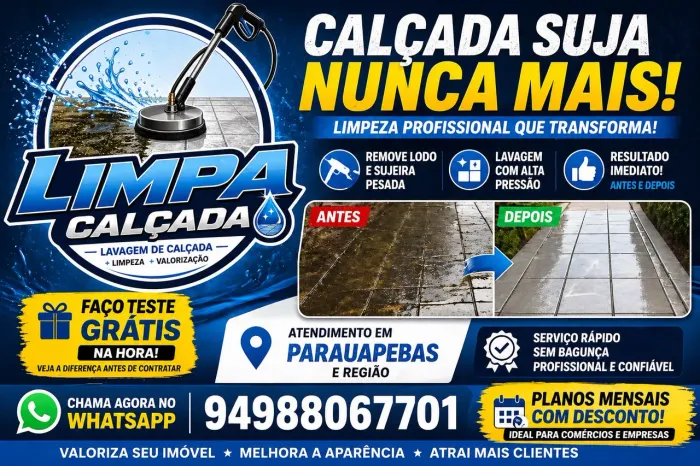 Lavagem de calçadas 