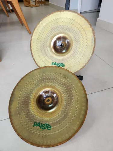  Hihat 14 Paiste Rude 1000 Bronze 2002 Espetacular ( ñ zildjian k sabian hhx aax )