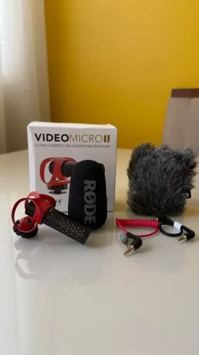 Microfone Røde VideoMicro II Original - Completo na Caixa (Estado de Novo)