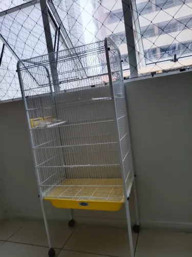 Gaiola ampla para pássaros domésticos