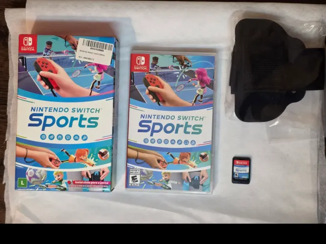 Jogo Nintendo Switch Sports completo com a caixa e acessórios - USADO