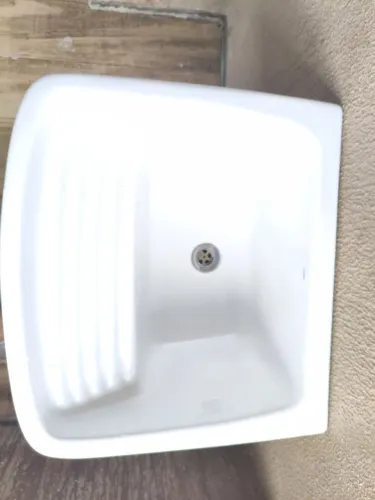 Tanque de Louça Celite com Coluna, Branco