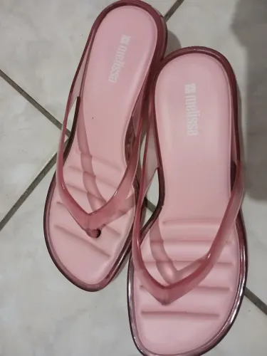 thong kitten heel rosa melissa tamanho 37