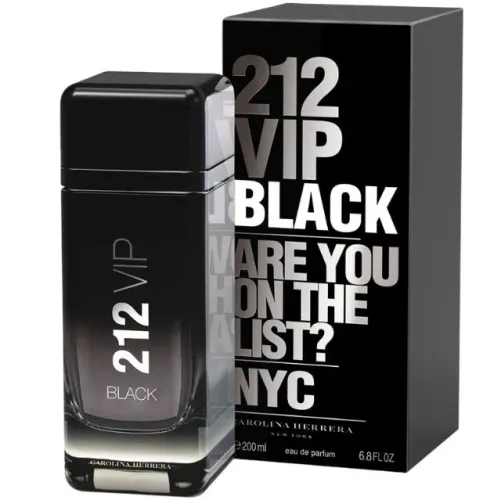 212 Vip Black Carolina Herrera Eau de Parfum 200 ml Perfume Masculino