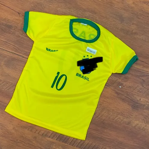 Camisa brasil e conjunto infantil e juvenil 