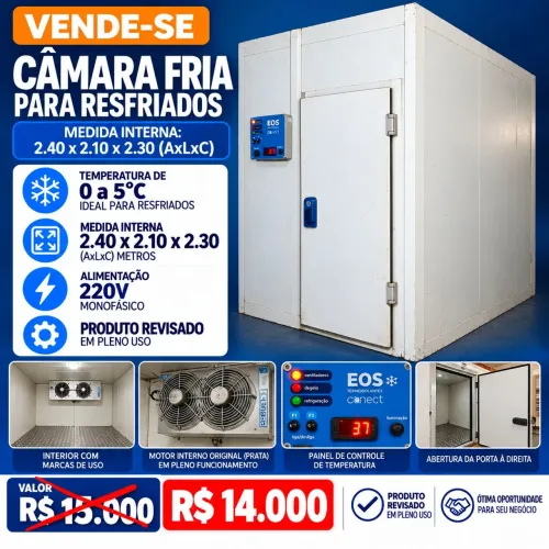 Camara Fria de 0 a 5 Graus (Refrigerada)