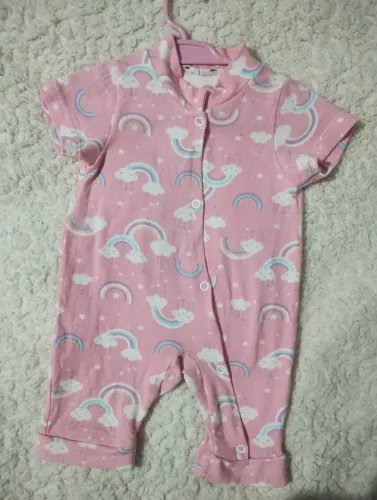 Macacão curto bebê P