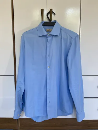 Camisa Brooksfield Azul Médio