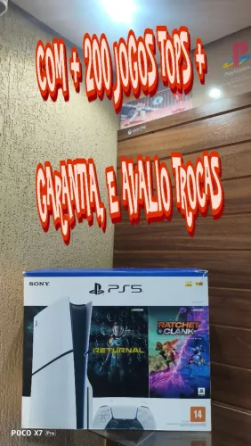 PS5 slim físico, aceito PS4