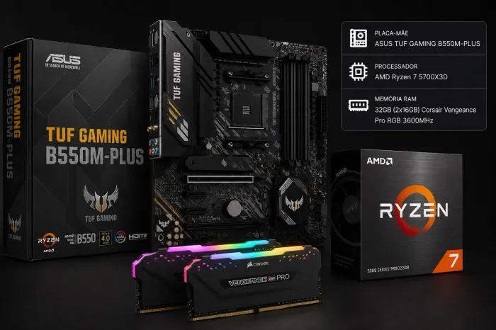 Kit Ryzen 7 5700x 3D