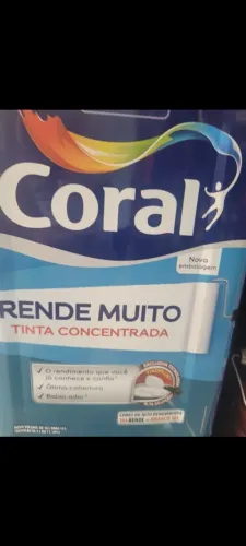Tinta Coral rende muito
