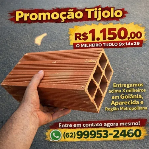 Tijolo em Promoção com Entrega