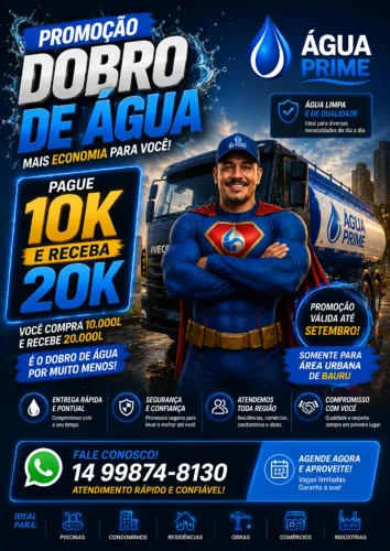 ENTREGA DE ÁGUA EM BAURU - ÁGUA PRIME