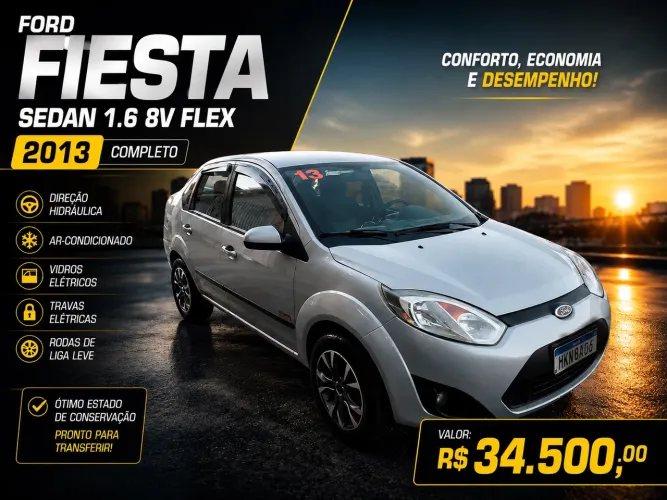 Ford Fiesta Sed. 1.6 8V Flex 4P 2013