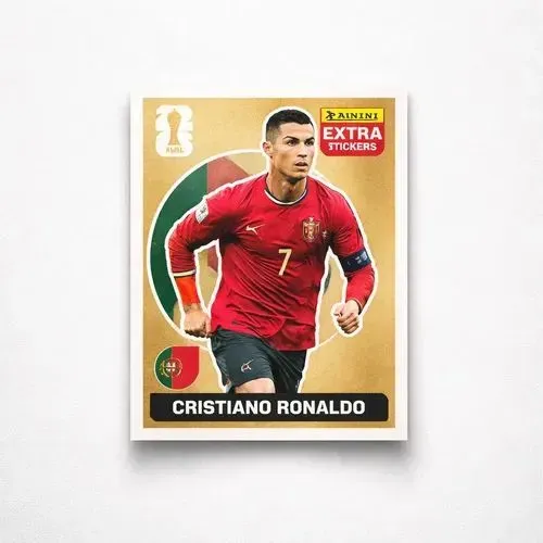 Figurinha legend dourada Cristiano Ronaldo