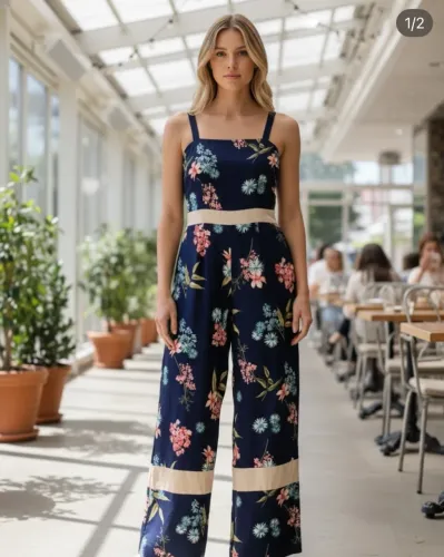 Macacão estampado 