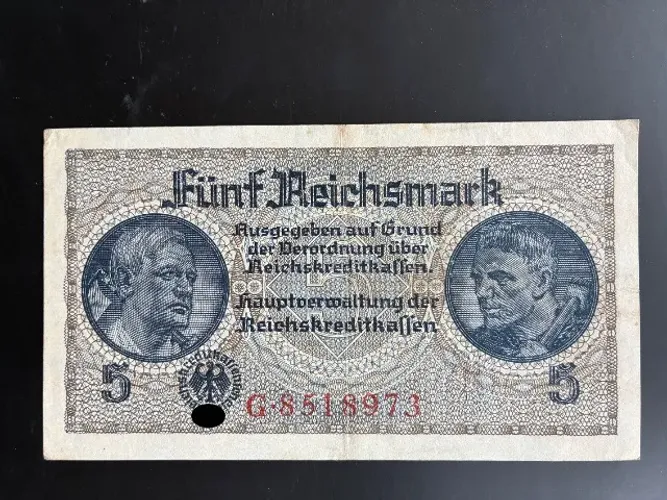 Cédula de 5 Reichsmark de 1940-1945