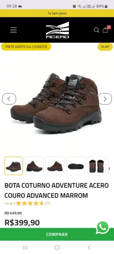 Bota Acero Couro