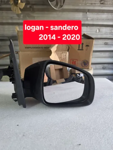 RETROVISOR L/D RENAULT LOGAN E SANDERO 2014 A 2022 MANUAL ORIGINAL