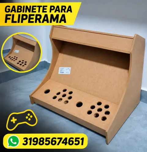 Gabinete para fliperama Bartop - monte o seu fliperama 