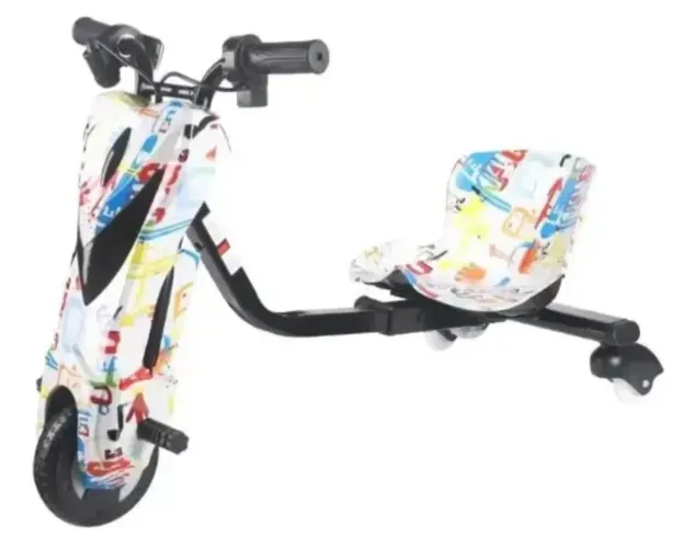 Patinete triciclo elétrico drift bang toys