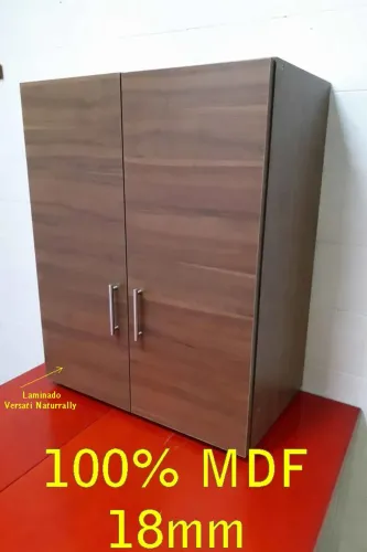 Armário Cozinha Lavandaria Banheiro, 100% MDF Amadeirado 18mm