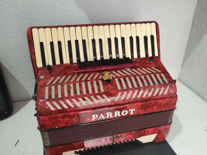Vendo acordeon sanfona da marca parrot 80 Baixos