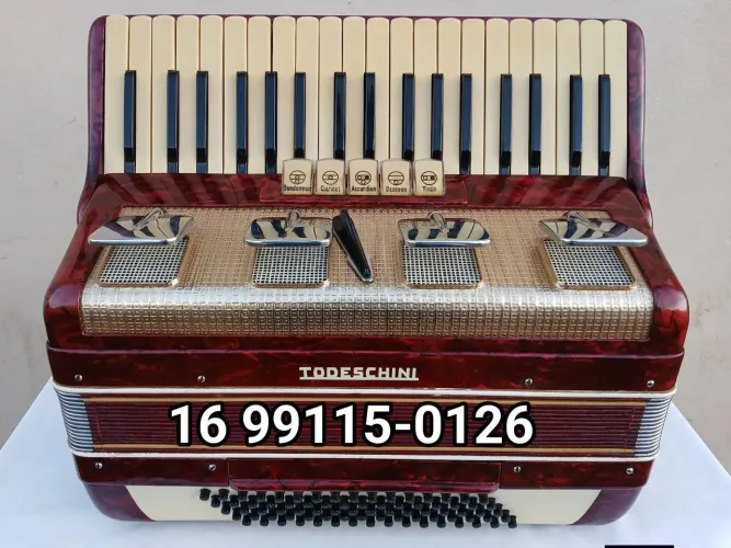 Acordeon Sanfona Todeschini Super 5 *
