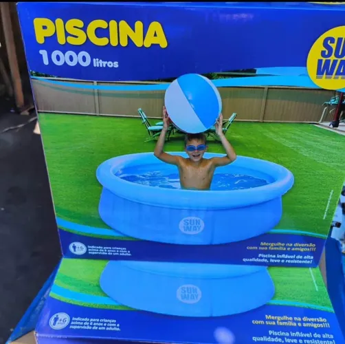 Piscina 1000L redonda entregamos em alguns bairros pagamento no ato da entrega 